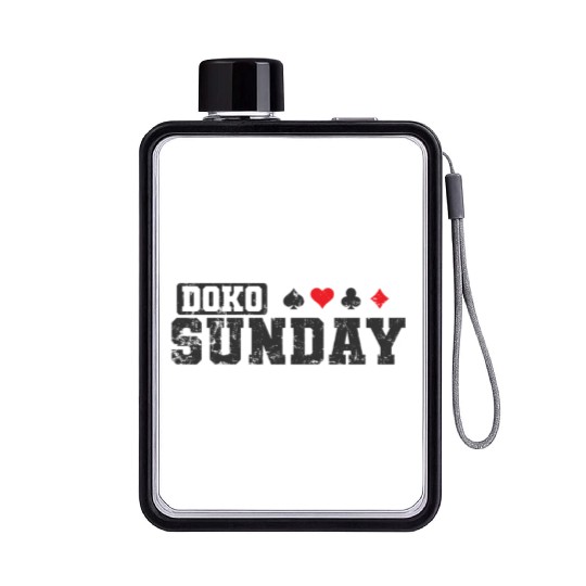 Doko Sunday Doppelkopf Card Game Hobby Flat Water Bottles