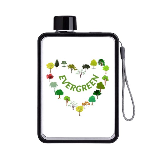 EVERGREEN Flat Water Bottles