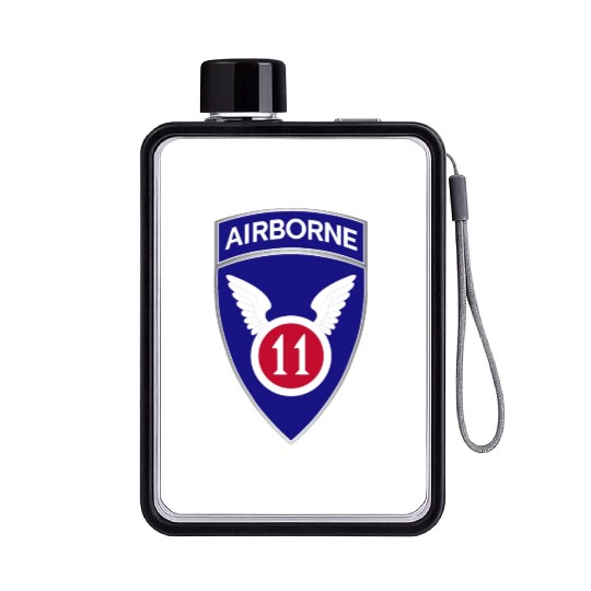 11th Airborne Division DUI wo Txt X 300 Flat Water Bottles