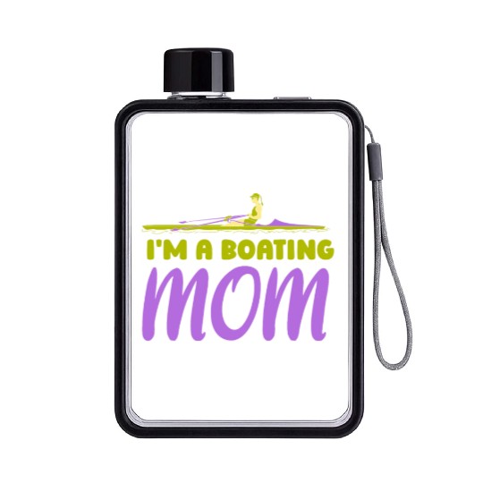 I'm A Boating Mom Yacht Captain Boat Ship Flat Water Bottles