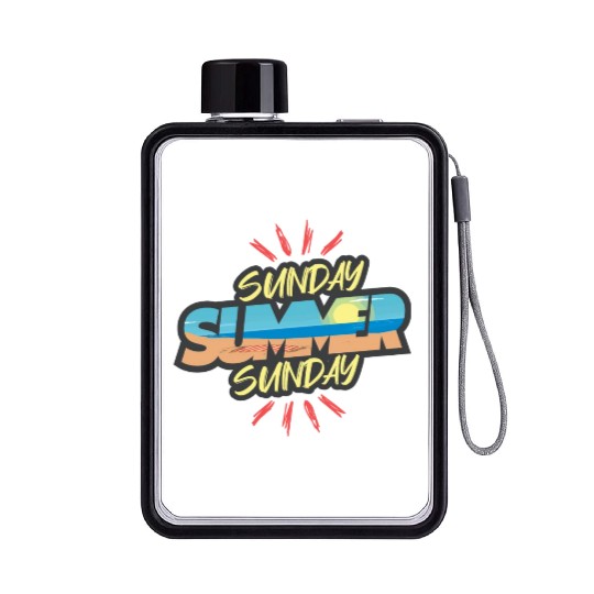 Sunday Summer Flat Water Bottles