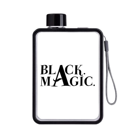 Black. Magic. Flat Water Bottles