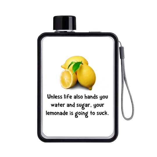 Lemonade Suck Flat Water Bottles