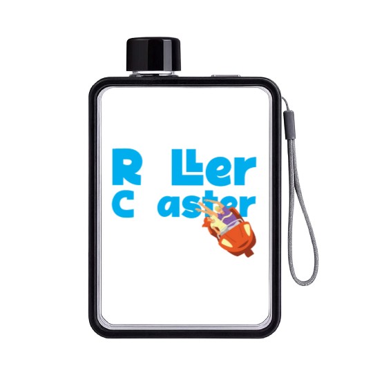 Roller Coaster Friends Besties Flat Water Bottles