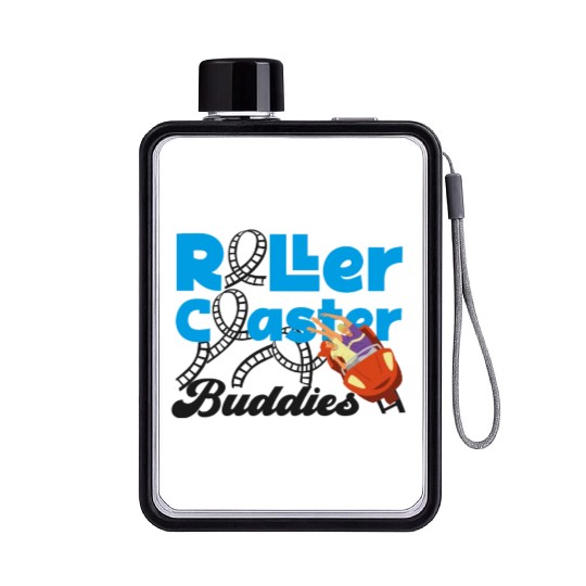 Roller Coaster Friends Besties Flat Water Bottles