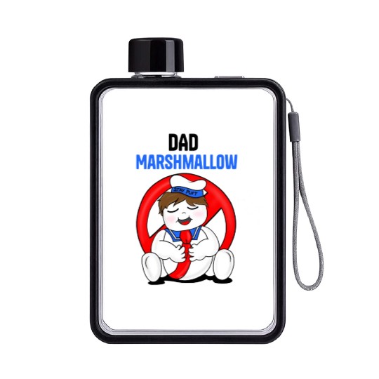 DAD ghostbusters 2 Flat Water Bottles