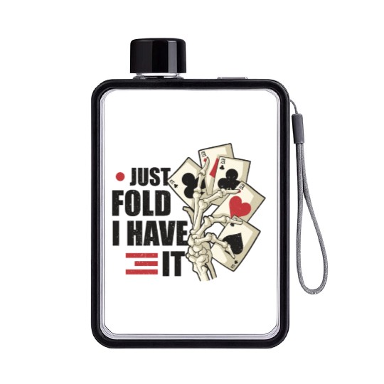 Poker Casino Poker Player Gambling Roulette Gift Flat Water Bottles