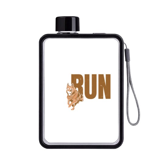 Dog Lovers Animal Rights Pet Owner Lifestyle Gifts Flat Water Bottles