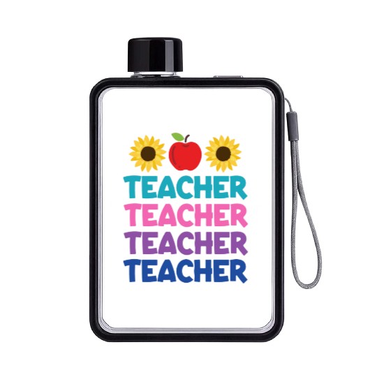 Funny Teacher svg, Teacher Appreciation svg, Kinde Flat Water Bottles