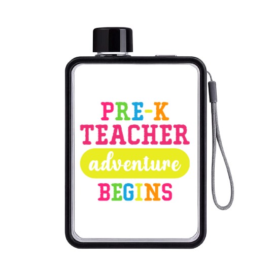 Pre K Teacher Adventure Begins Flat Water Bottles