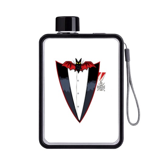 Realistic Dracula Tuxedo Instant Costume Flat Water Bottles