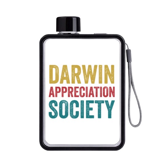 Chemistry Science Biology Darwin Appreciation Flat Water Bottles