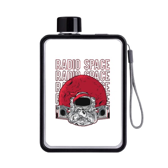 Astronomy Radio Space Stars Music Lover Universe Flat Water Bottles
