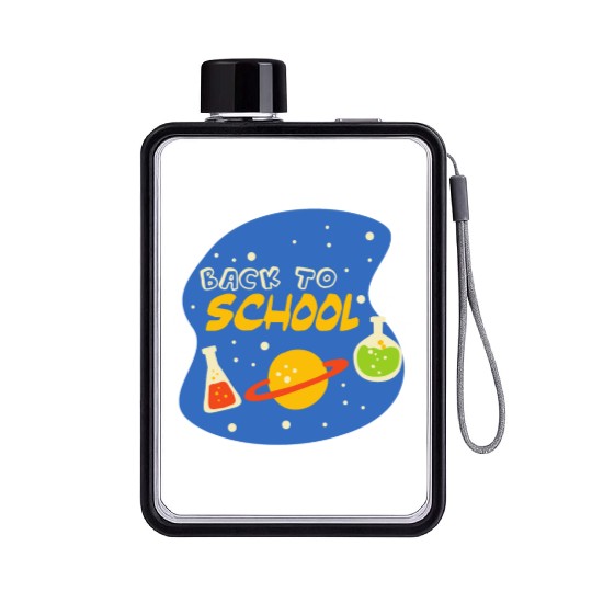 back to school 7 Flat Water Bottles
