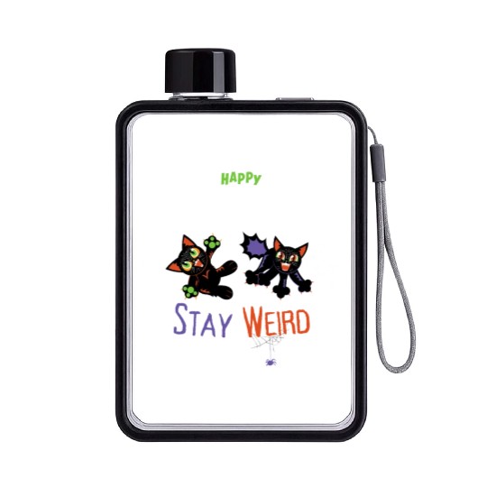Stay Weird (Halloween) Flat Water Bottles