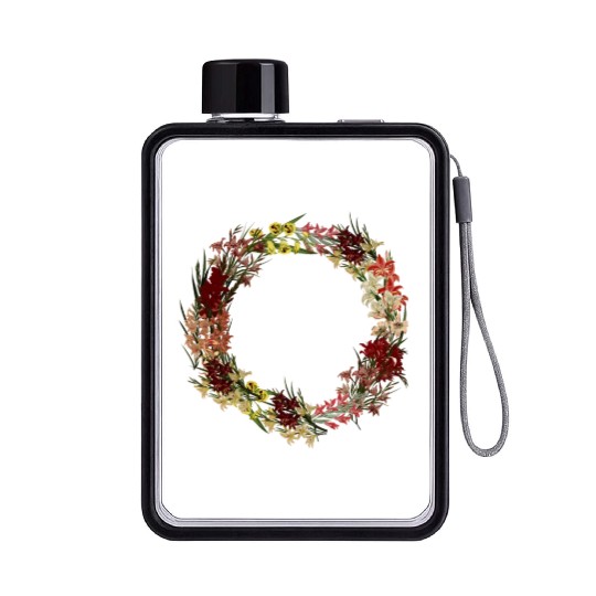 Summer Girl Gladious Flower Leo Zodiac Born In Aug Flat Water Bottles