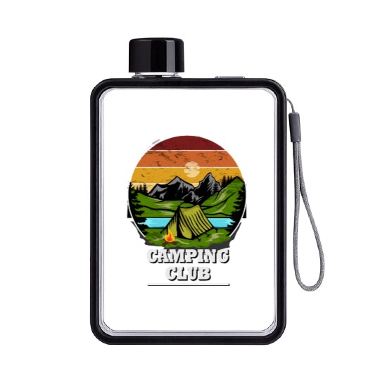Camping Clun, Tent, Camping Wilderness Flat Water Bottles