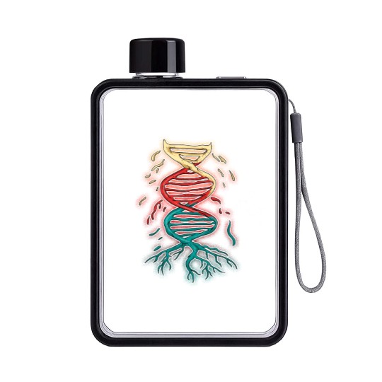 Dna Strand Sequence Biology Science Flat Water Bottles