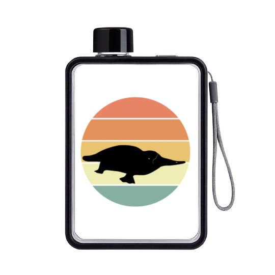 Retro Platypus Flat Water Bottles