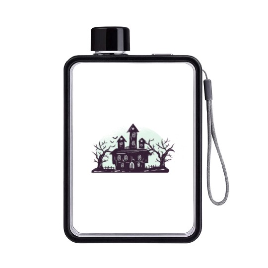 Lost Places Haunts Ghost Hunters Flat Water Bottles