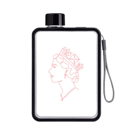 Queen Elizabeth II Flat Water Bottles