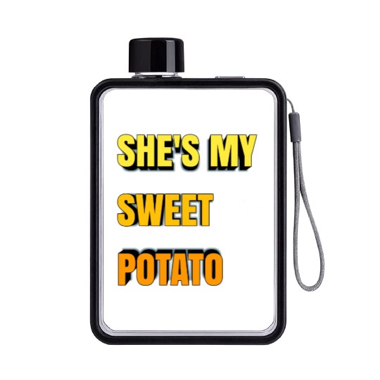 She's My Sweet Potato Flat Water Bottles