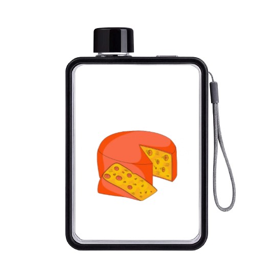 Gouda Cheese Slices charcuterie cheese board Flat Water Bottles