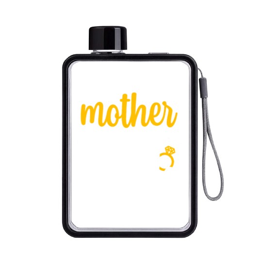 Mother in Law Of The Bride Wedding Party Matching Flat Water Bottles