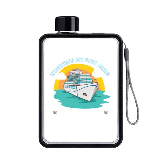 Boating Boat Captain Cruise Ship Cruising Yacht Flat Water Bottles