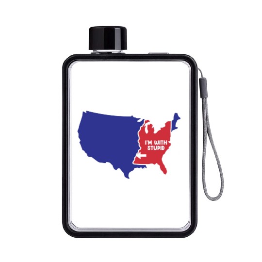 Mississippi Design for patriotic Mississippians Flat Water Bottles