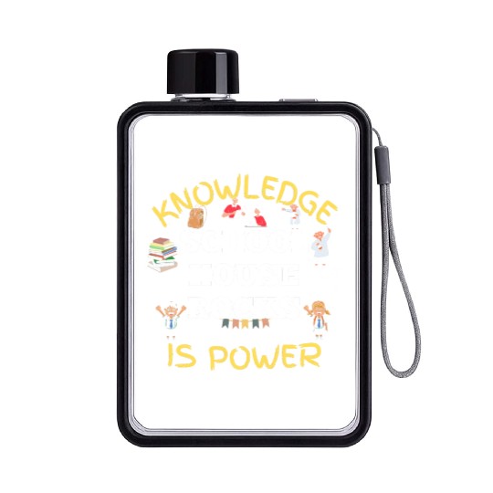 Knowledge Schoolhouse Rock is Power Flat Water Bottles