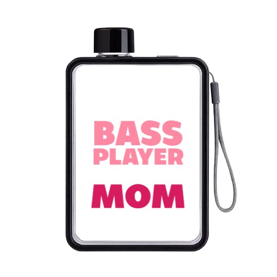 Guitar Mom Bass Player Flat Water Bottles