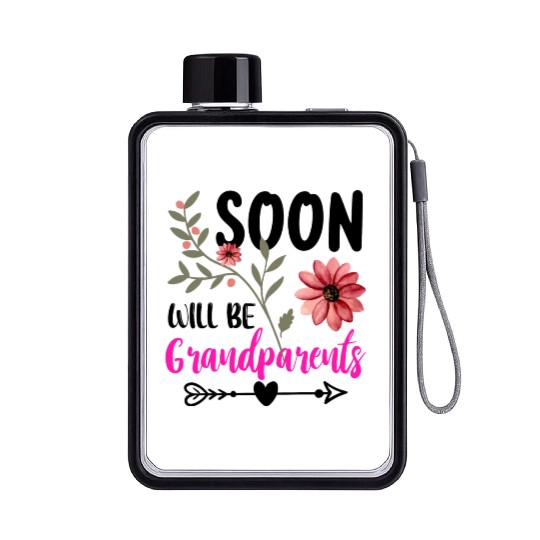 We Will Soon Become Grandparents, Be Grandparents Flat Water Bottles