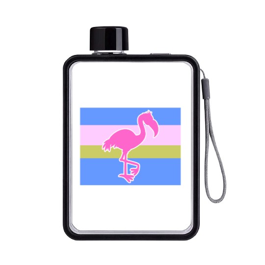 Yacht Rock Forever Flat Water Bottles 80s Style flamingo