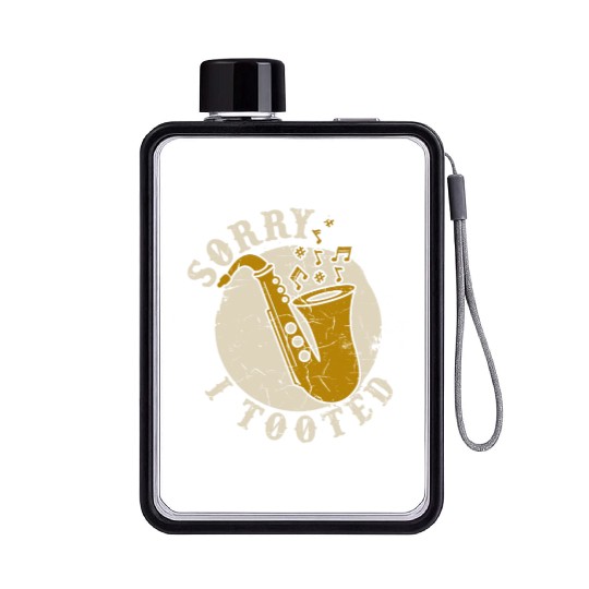 Hilarious Trumpet Player Jazz Music Lover Flat Water Bottles