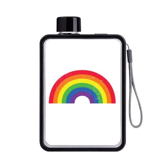 Love Is Love Rainbow Gay Pride Lgbtq Pride Flag Flat Water Bottles