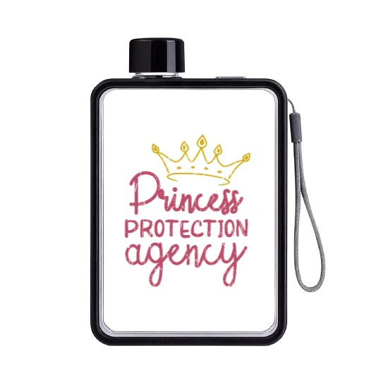 Princess Protection Agency - princess Flat Water Bottles