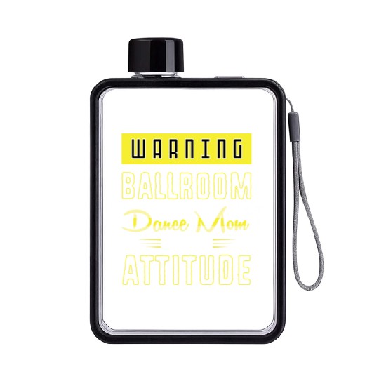 Mothers Day Funny Ballroom Dance Mom For Women Flat Water Bottles
