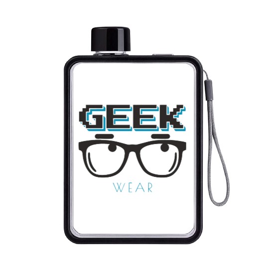 Geek Wear Flat Water Bottles