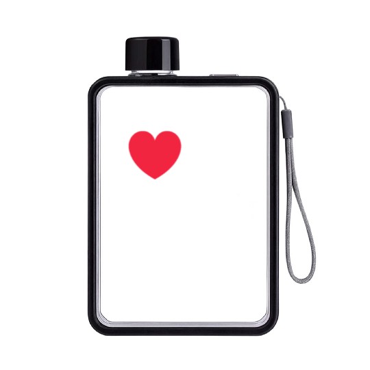 I Love My Little Sister Flat Water Bottles