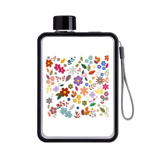 wildflowers Flat Water Bottles