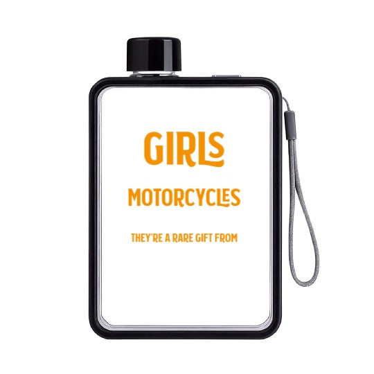 Motorcycle Mechanic Motorbike Mechanic Flat Water Bottles