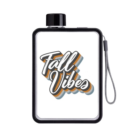 Halloween Theme Fall Vibes Coffee Lover Mug Gift, Flat Water Bottles