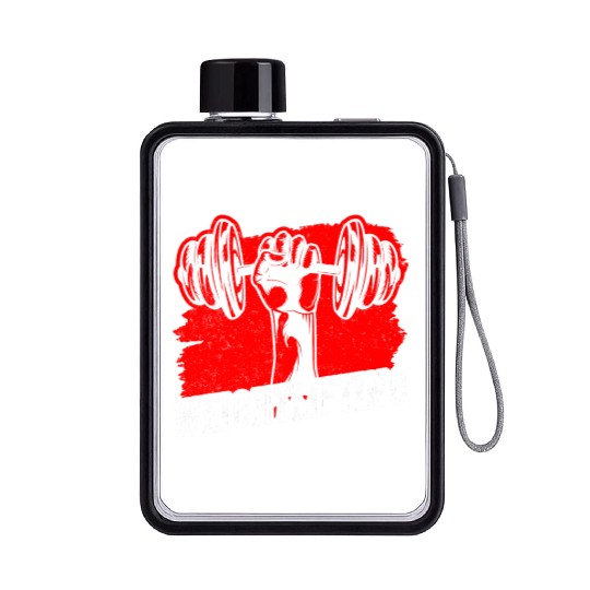 Weightlifting Lift Workout Gym Flat Water Bottles