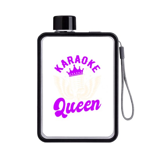 Queen Karaoke Bar, Party, Company Party, Women Flat Water Bottles