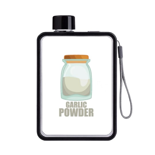 Garlic Powder Spice Flavor Food Cooking Flat Water Bottles