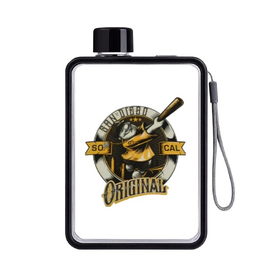 san diego Flat Water Bottles