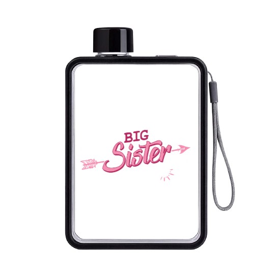 Going to be a Big sister 2023 pregnancy baby girls Flat Water Bottles