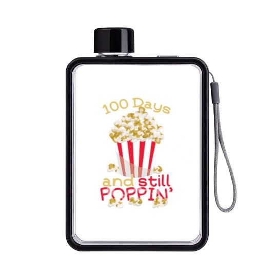 Teacher Student 100th Day 100 Days Of School Pop Flat Water Bottles