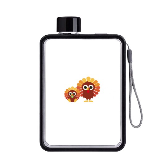 Big Brother 2023 Baby Thanksgiving Turkey Boys Flat Water Bottles